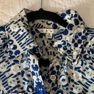 Cabi printed shirt dress